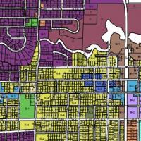 Image of various different land zones in the city of waupun