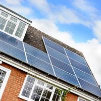house with solar panels