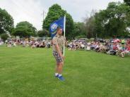 Scout with Flag