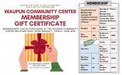 Membership Gift Certificate flyer