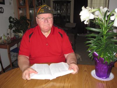 PHOTO BY HANK SNYDER Merle Schouten, Chaplin at Waupun VFW Post 6709, has been named  that posts Veteran of the Year, and will b