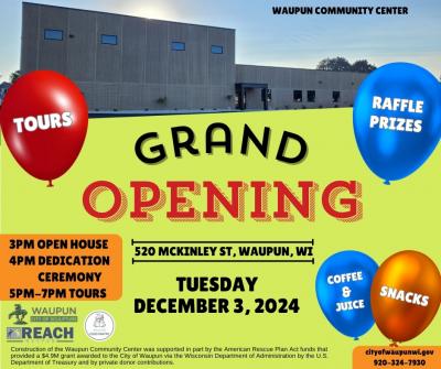 Community Center Grand Opening