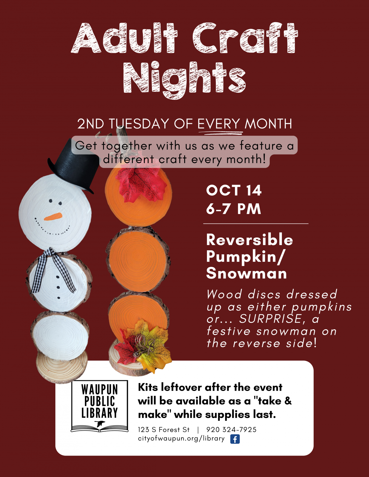 Reversible Pumpkin/Snowman