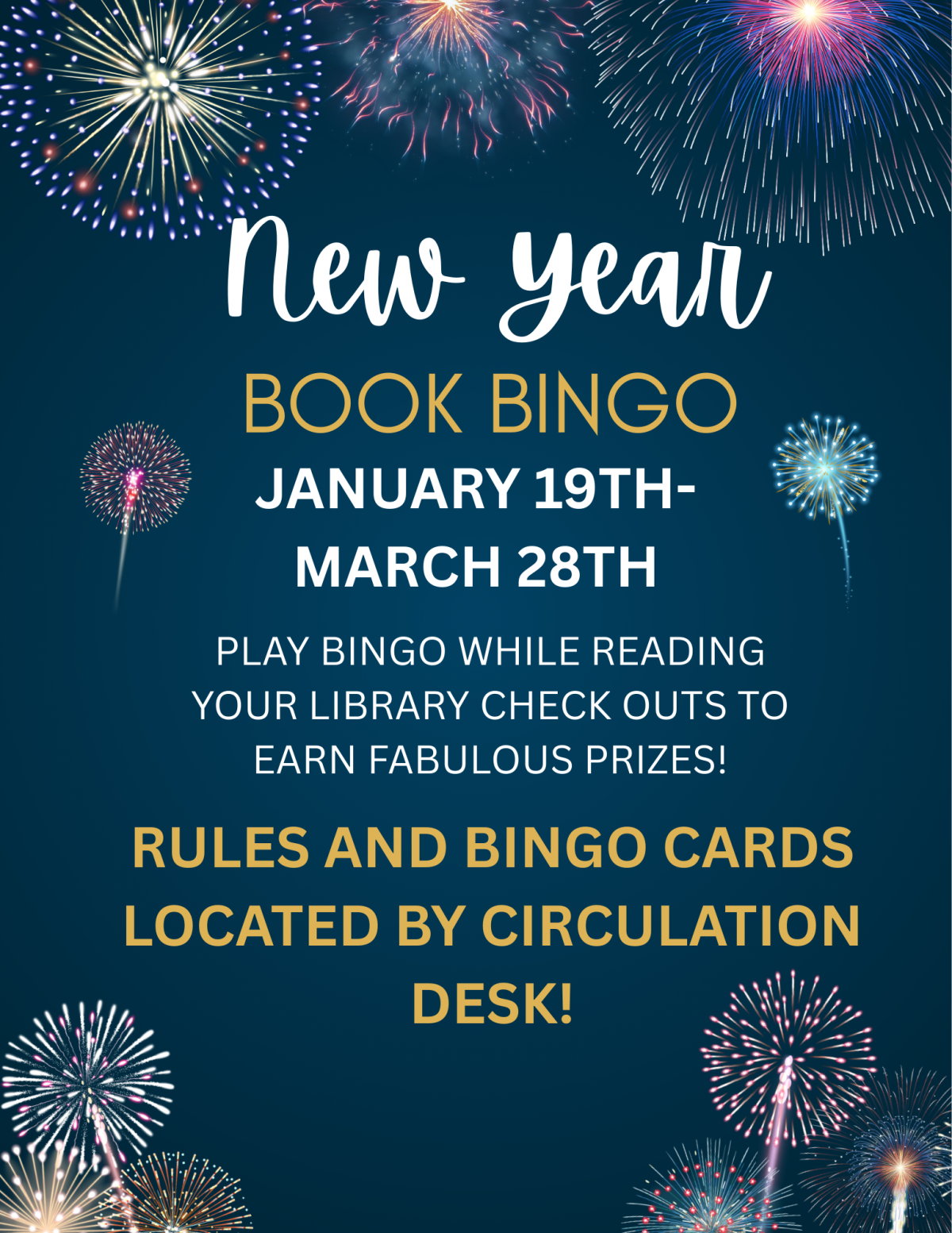 New Year Book BINGO